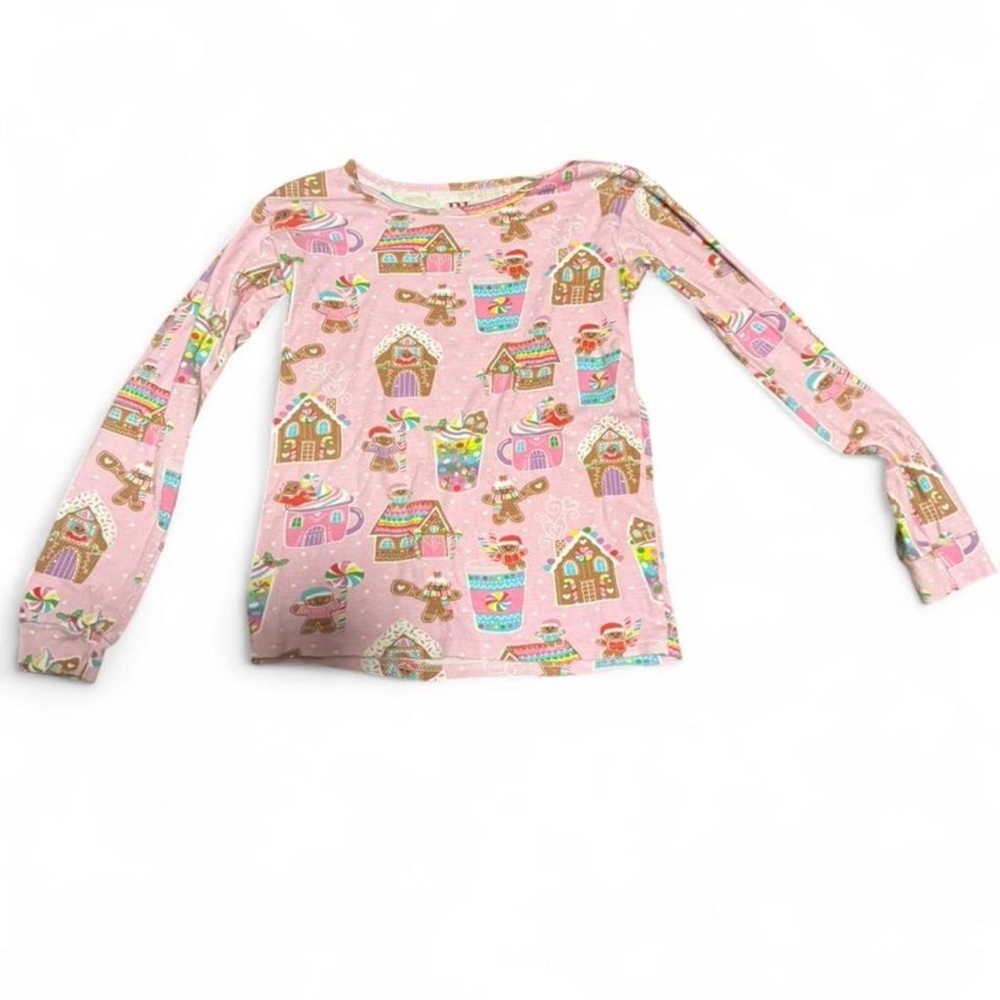 Place Pink Gingerbread House Long Sleeve Tee